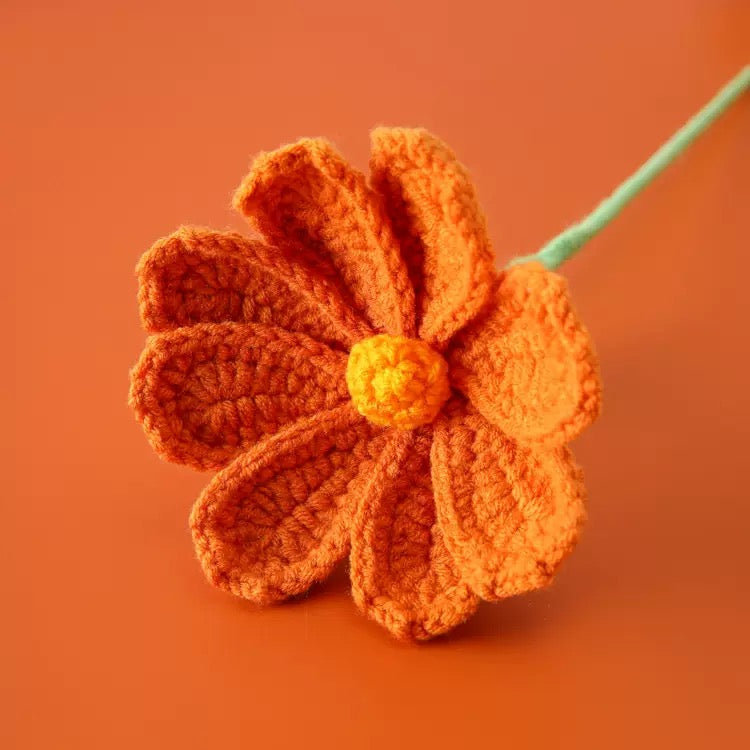 Crochet Cosmos – Single Stem Flower