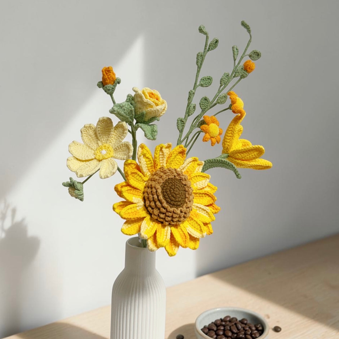 Crochet Bouquet Golden Daydream (No Vase)