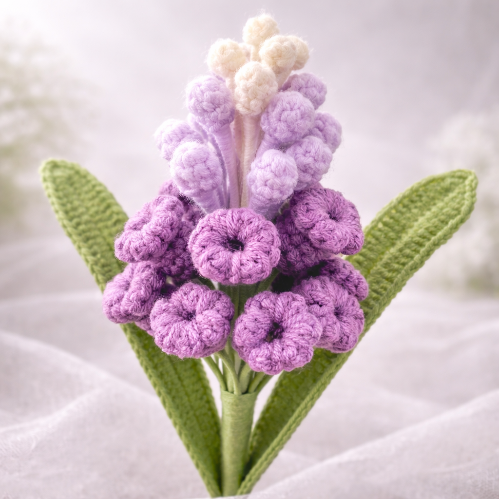 Crochet Hyacinth – Single Stem Flower