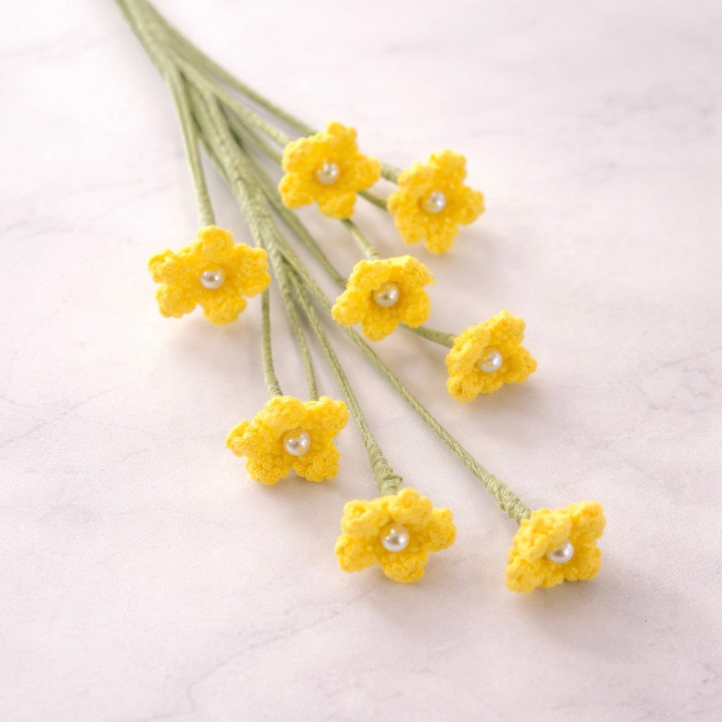 Crochet Baby’s Breath – Single Stem Flower