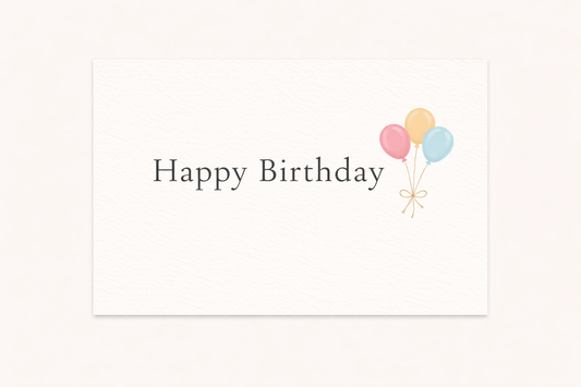 Happy Birthday Note Card