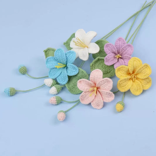 Crochet Tung Blossom – Single Stem Flower