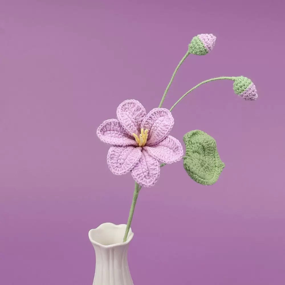 Crochet Tung Blossom – Single Stem Flower