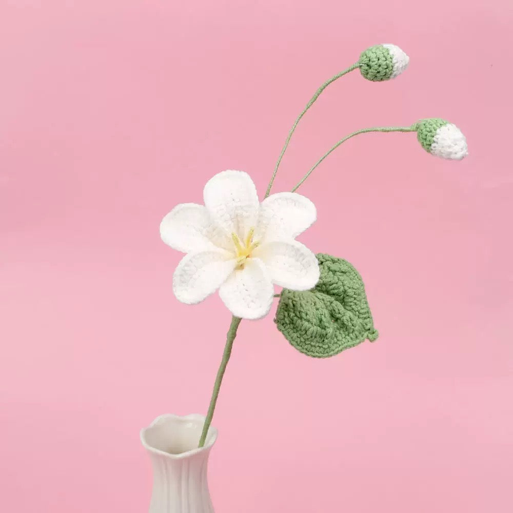 Crochet Tung Blossom – Single Stem Flower
