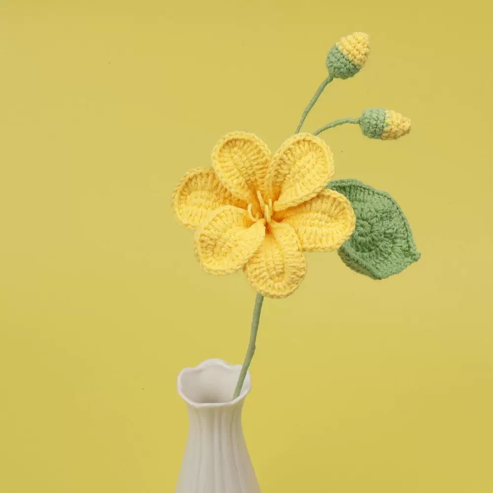 Crochet Tung Blossom – Single Stem Flower