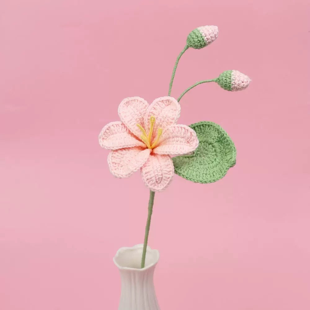 Crochet Tung Blossom – Single Stem Flower