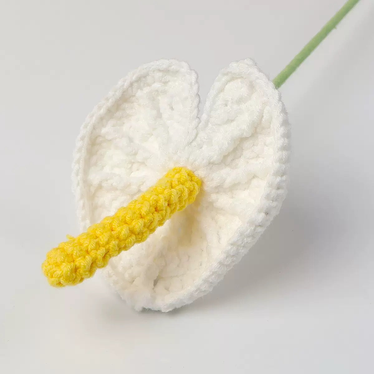 Crochet Anthurium – Single Stem Flower