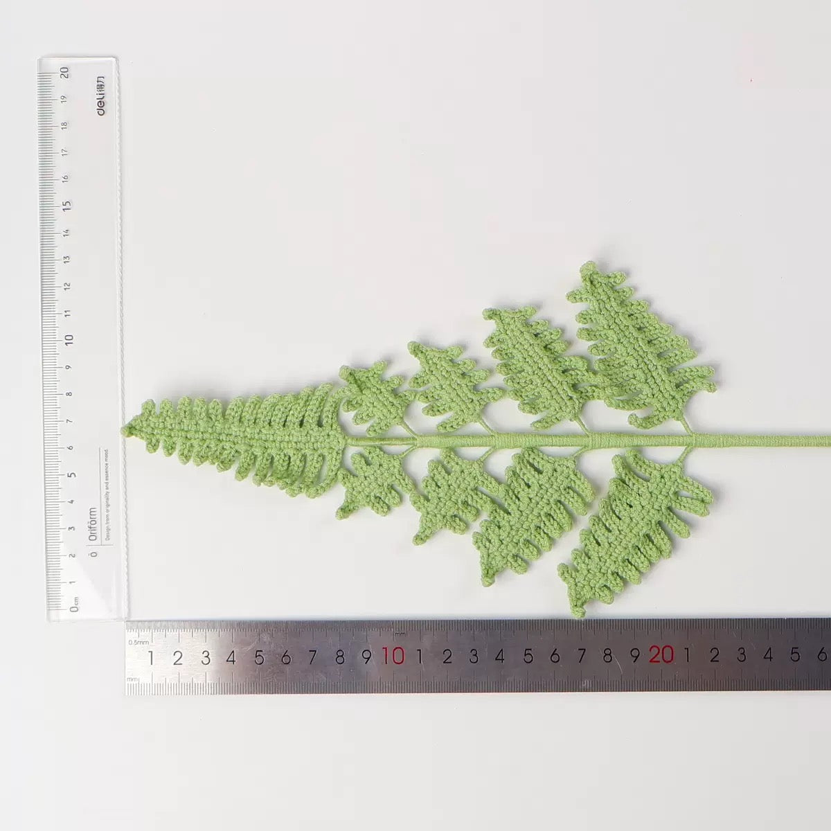 Crochet Fern Leaf – Single Stem Flower