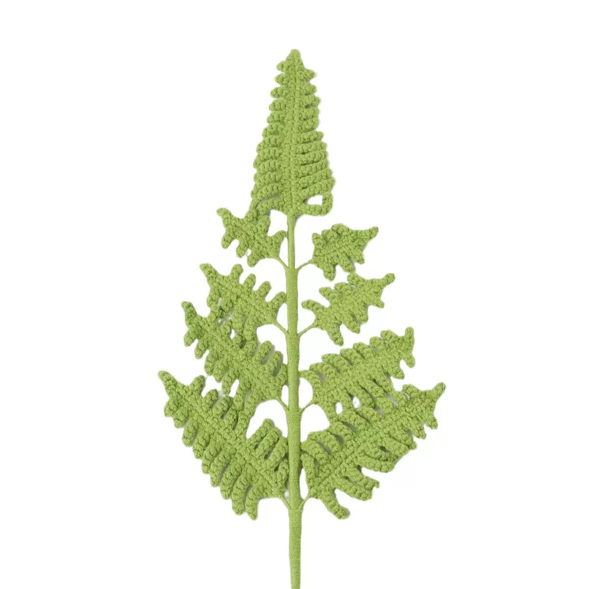 Crochet Fern Leaf – Single Stem Flower