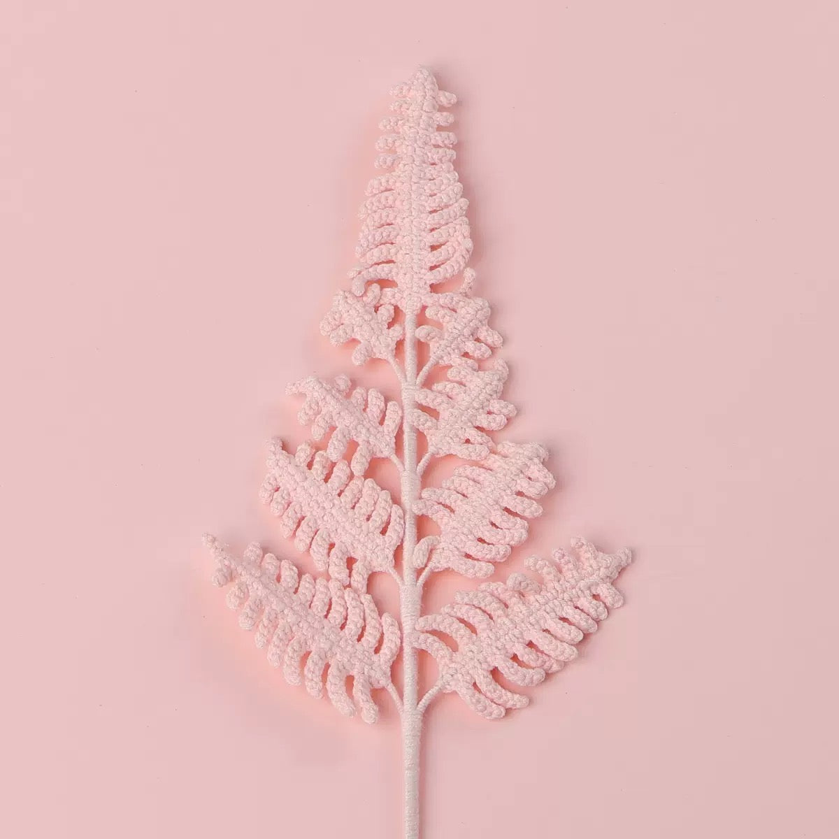 Crochet Fern Leaf – Single Stem Flower