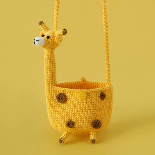 Crochet Giraffe Bag – Handmade Gift Decor