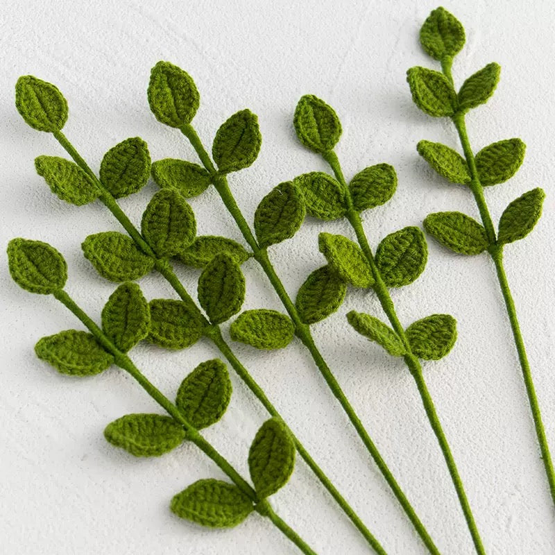 Crochet Eucalyptus – Single Stem Flower