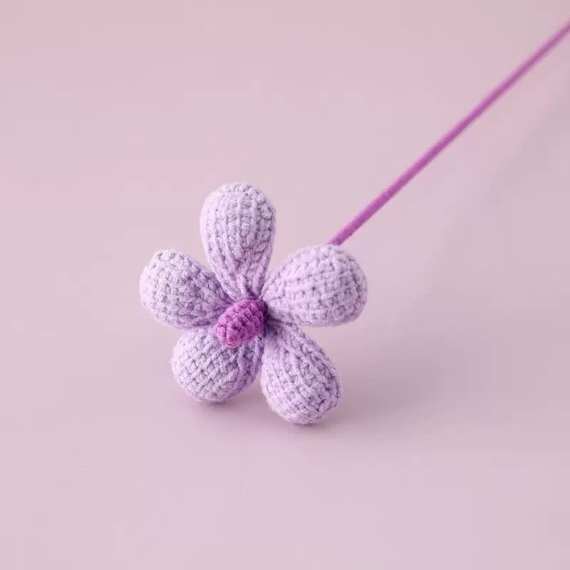Crochet Plumeria – Single Stem Flower