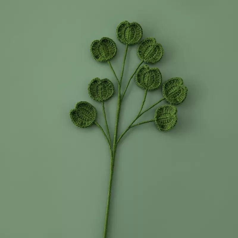 Crochet Apple Leaf – Single Stem Flower