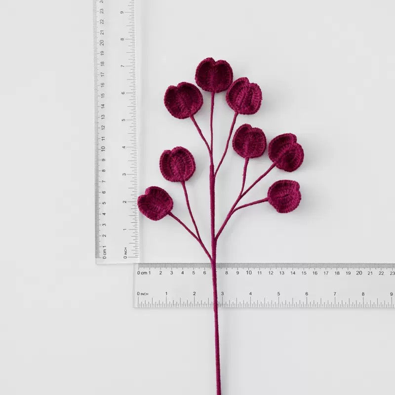 Crochet Apple Leaf – Single Stem Flower