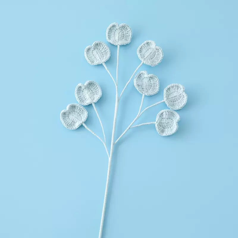 Crochet Apple Leaf – Single Stem Flower