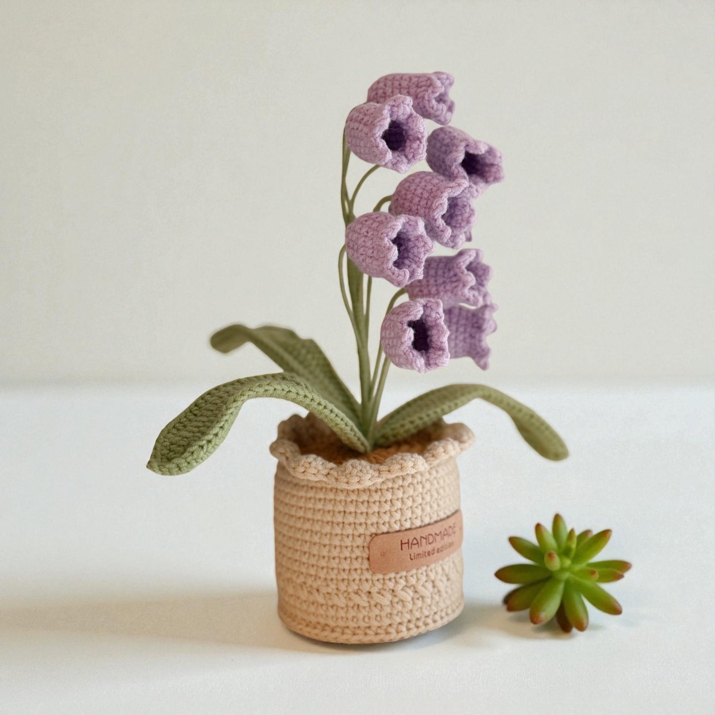 Crochet Purple Tulip in Pot – Handmade Gift Decor