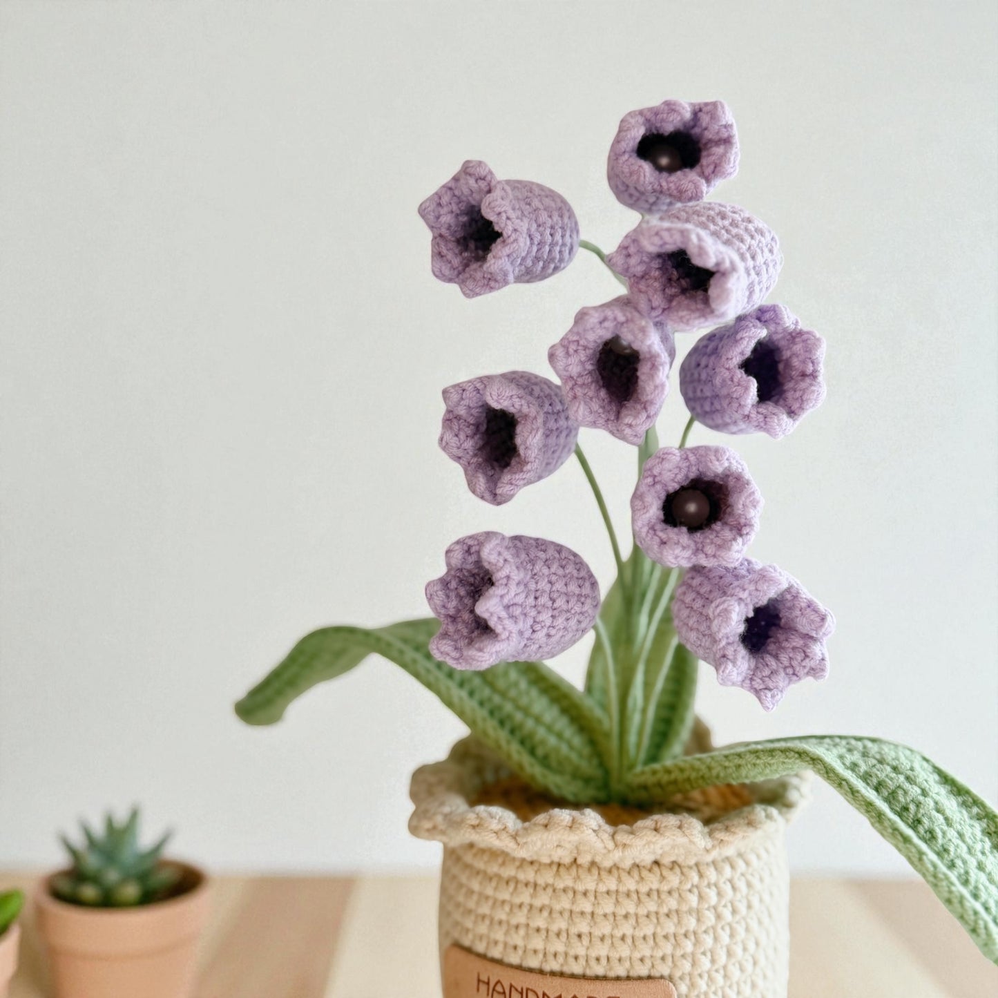 Crochet Purple Tulip in Pot – Handmade Gift Decor
