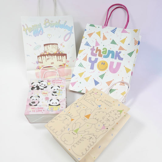 Kids Party Gift Paper Bag – Cute Designs (Multiple Styles)