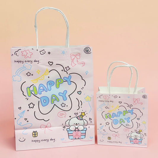 Happy Day Puppy Gift Paper Bag – Kids Party Bag