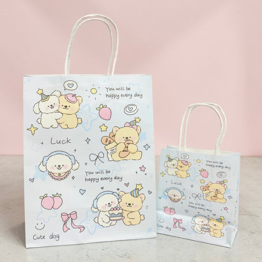 Cute Bear & Puppy Gift Paper Bag – Kids Party Bag