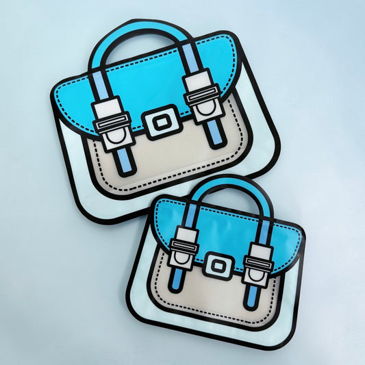 Blue Backpack Plastic Ziplock Bag – Kids Party Bag
