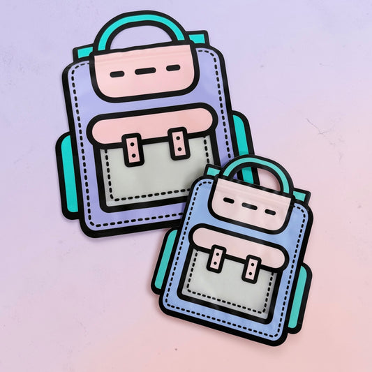 Pastel Backpack Plastic Ziplock Bag – Kids Party Bag