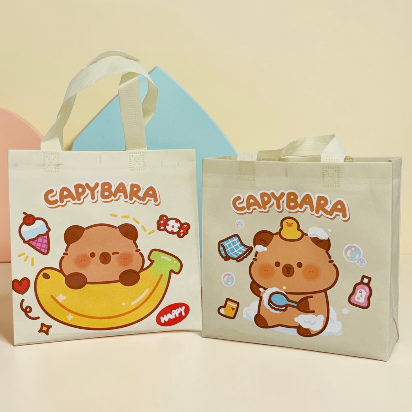 Capybara Non-Woven Gift Bag – Kids Party Bag (Multiple Styles)