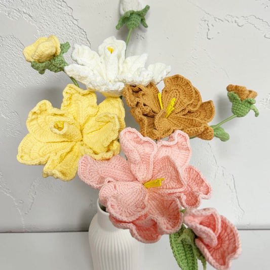 Crochet Balloon Flower – Single Stem Flower