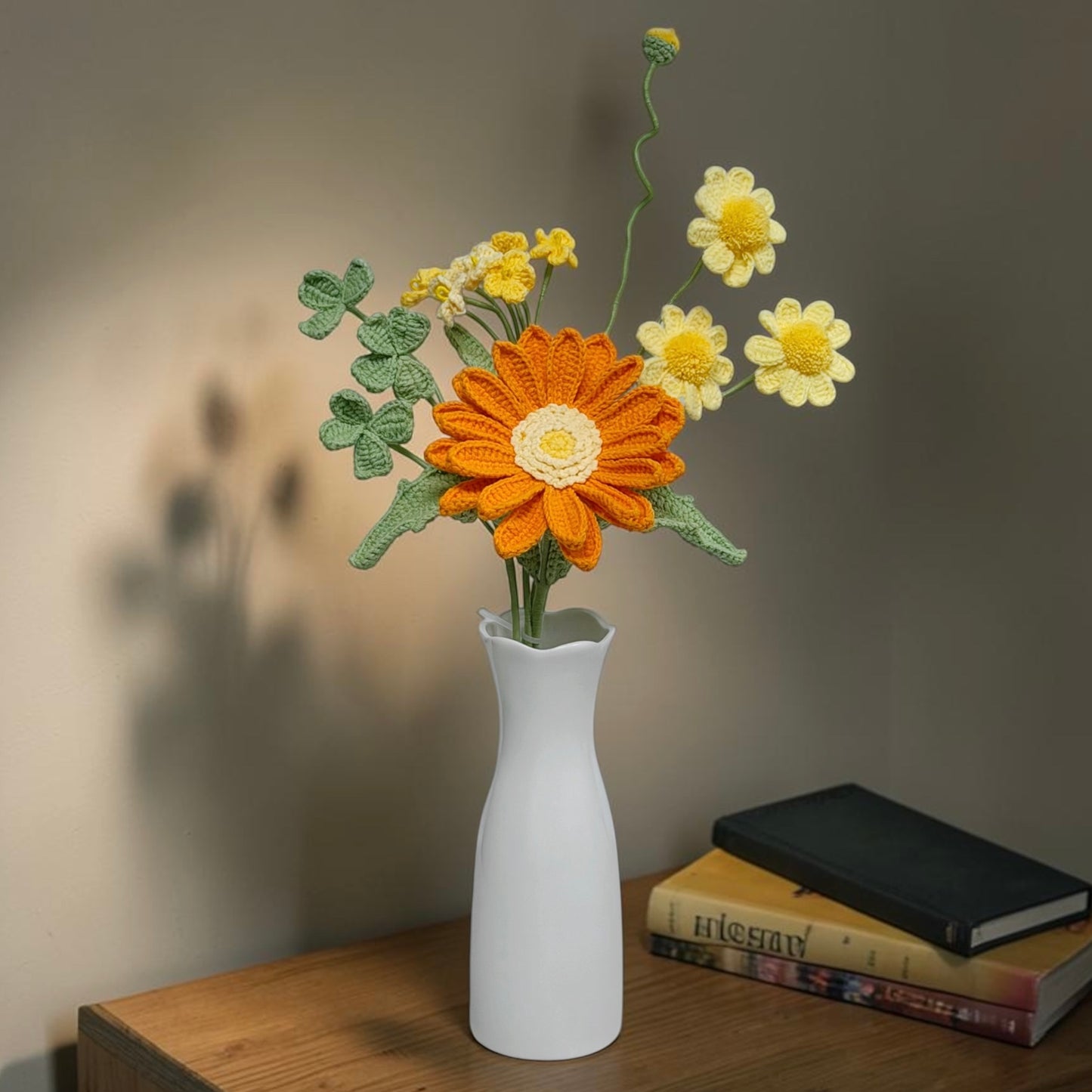Crochet Bouquet Golden Morning (No Vase)