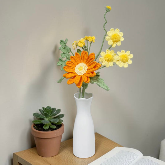Crochet Bouquet Golden Morning (No Vase)