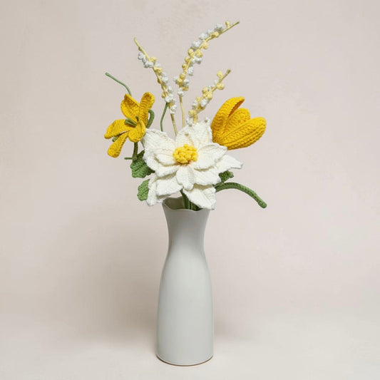 Crochet Bouquet Soft Morning (No Vase)