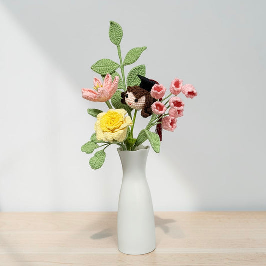 Crochet Bouquet Sweet Milestone (No Vase)