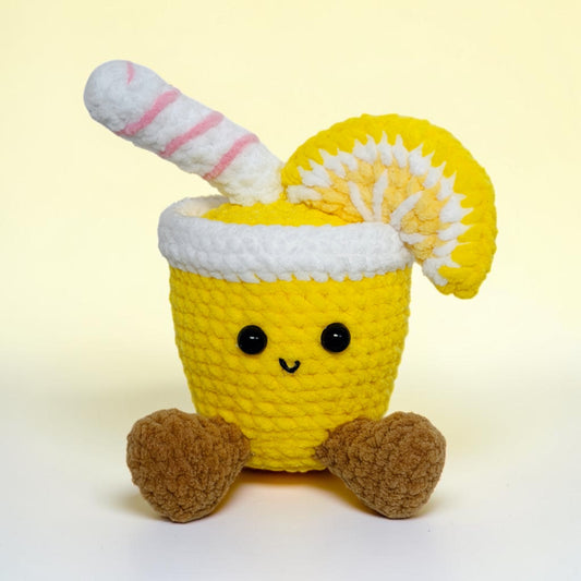 Cute Lemon Drink | Handmade Crochet Doll Gift