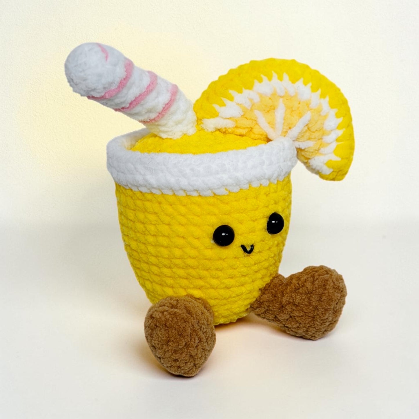 Cute Lemon Drink | Handmade Crochet Doll Gift