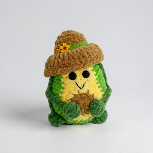 Cute Avocado with Hat | Handmade Crochet Doll Gift