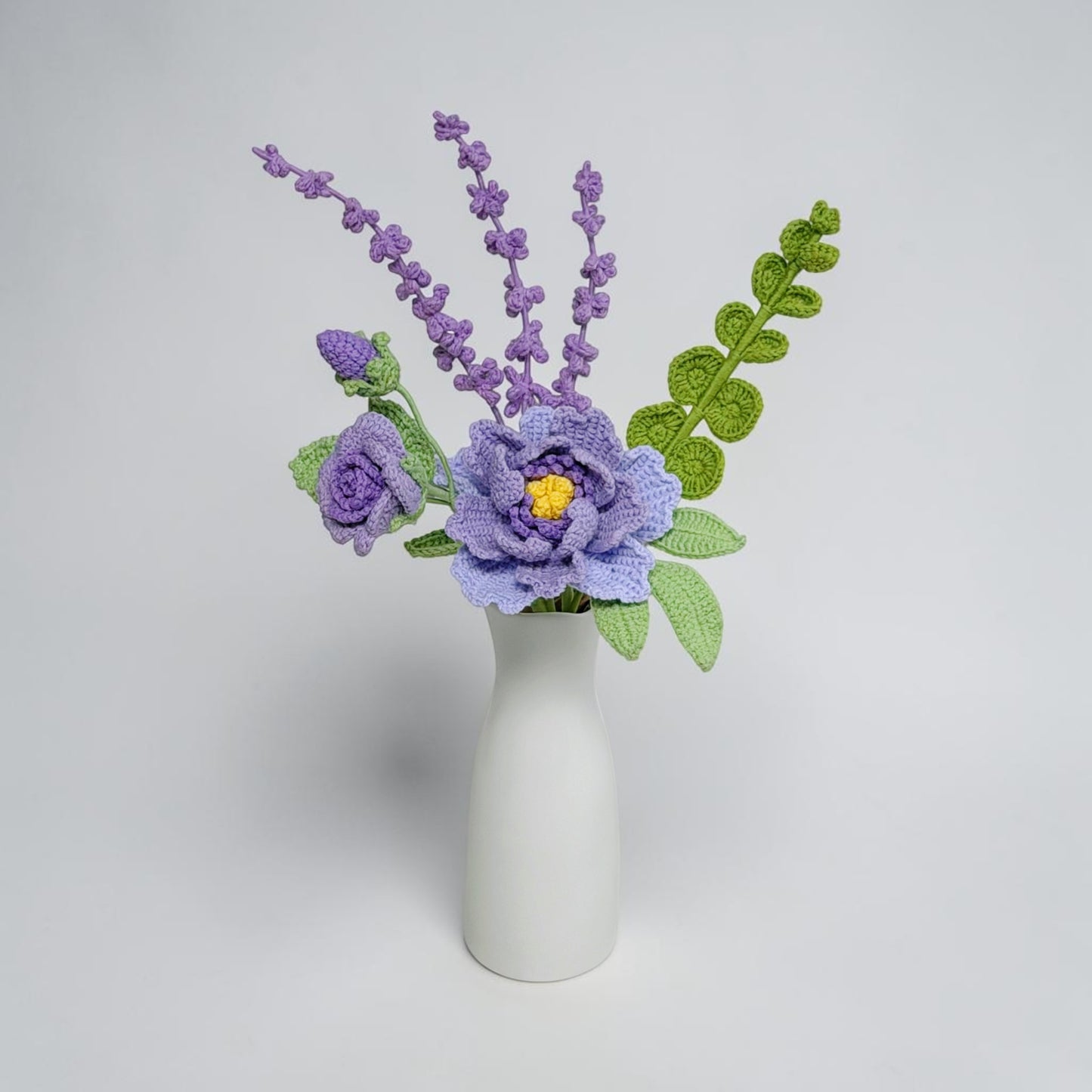 Crochet Bouquet Lavender Dream (No Vase)