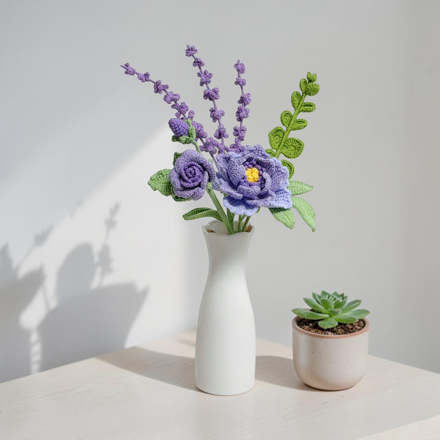 Crochet Bouquet Lavender Dream (No Vase)