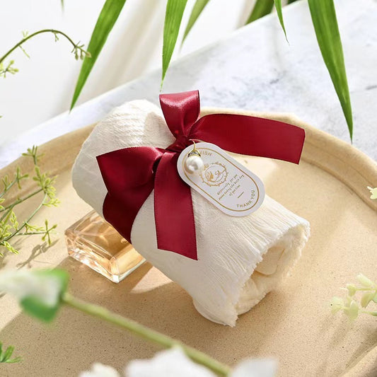 Elegant Gift Towel – Soft Cotton Tassel Hand Towel