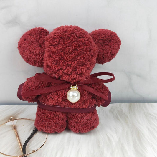Cute Bear Towel Gift – Soft Plush Hand Towel