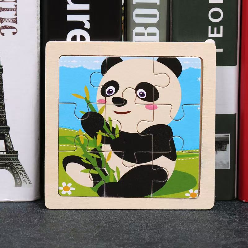 Wooden Puzzle Games Early Learning Toy | Animals, Vehicles & More - Gift Box For Kids