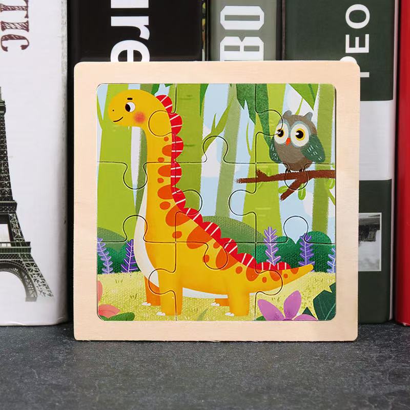 Wooden Puzzle Games Early Learning Toy | Animals, Vehicles & More - Gift Box For Kids