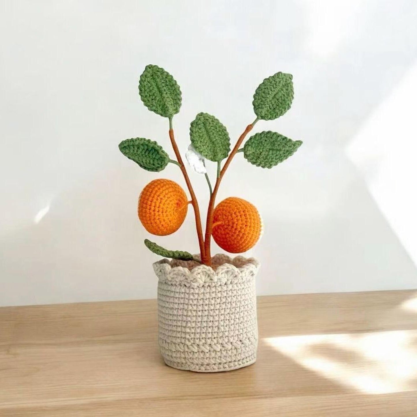 Crochet Orange Tree in Pot – Handmade Gift Decor